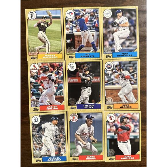 2022 Topps Series 1 - 1987 Topps lot of 18 Stars HOFers No Duplicates - Picture 2 of 2